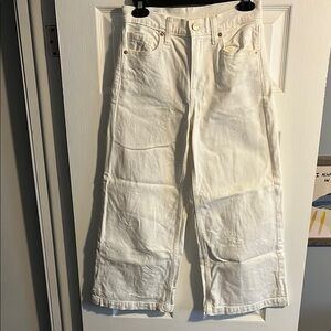 GAP High Rise Stride Wide Leg Ankle Jeans